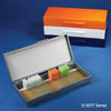 Globe Scientific 513077A Slide Box for 50 Slides Cork Lined Gray