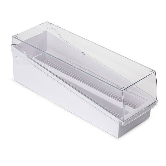 Globe Scientific 513252Y-1 Slide Draining Tray 100-Place for up to 200 Slides ABS Yellow