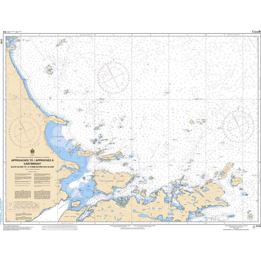 Paradise Clay CAN5134 CHS Chart Approaches to Cartwright, Black Island to Tumbledown Dick Island