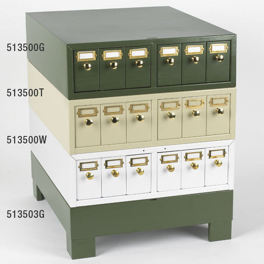 Globe Scientific 513503G Slide Cabinet Base Metal Green