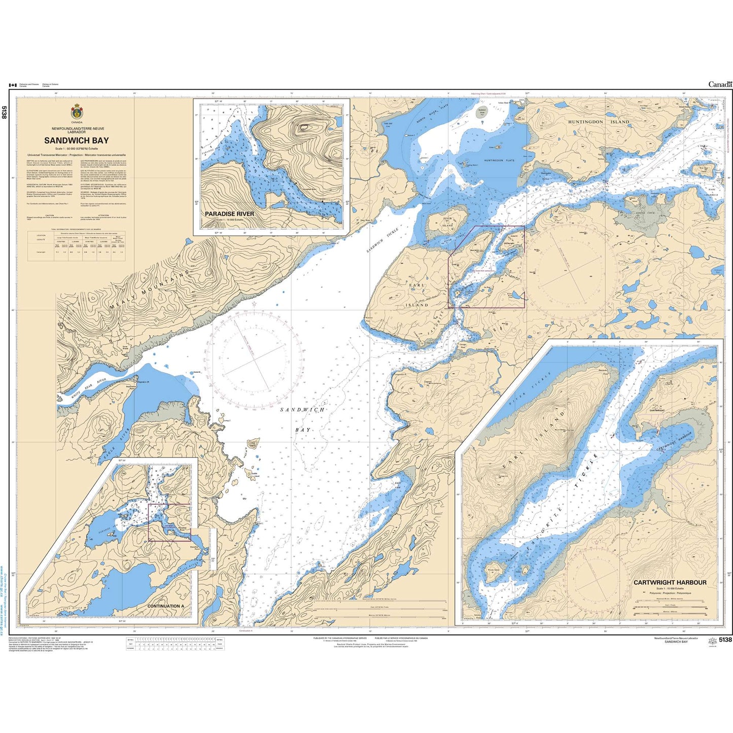 Paradise Clay CAN5138 CHS Chart Sandwich Bay