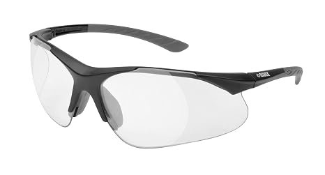 Delta Plus WELRX500C25 RX-500™ Clear, HC/PC with +2.5 Full Lens Magnifier., Black Frame with Gray Temple Tips