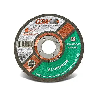 CGW ABRASIVES 45004 4-1/2X.045X7/8 T27 A46Nbf Quickie C.O. Whl