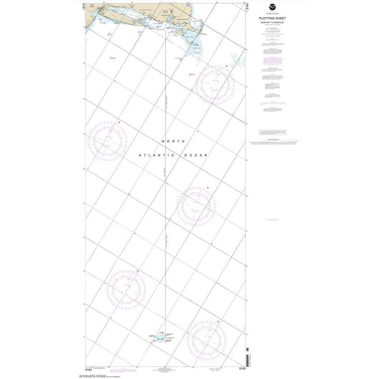 Paradise Clay NO_5161 NOAA Newport, Rhode Island to Bermuda (Plotting Sheet)