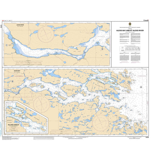Paradise Clay CAN5179 CHS Chart Alexis Bay and/et Alexis River