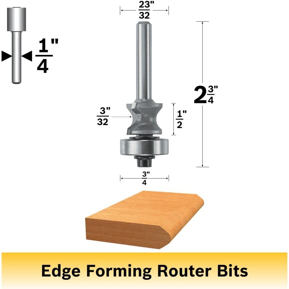 Bosch 85612M 3/32 In. X 15/32 In. Carbide Tipped Chair Mat Edge Bit