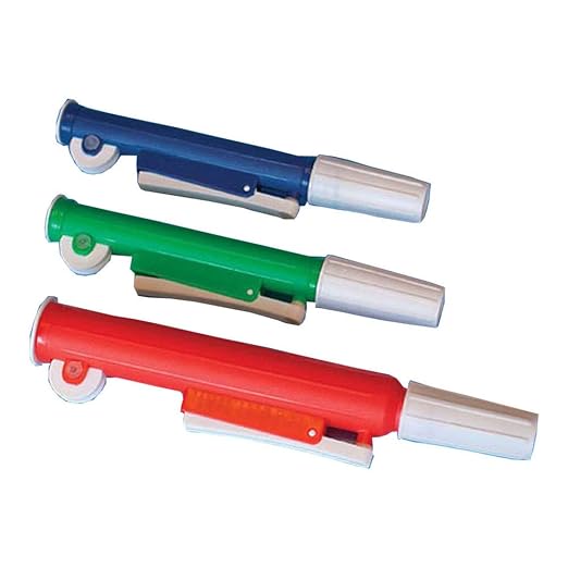 Globe Scientific 1651 Pipette Filler Quick-Release for up to 10mL Pipettes Green