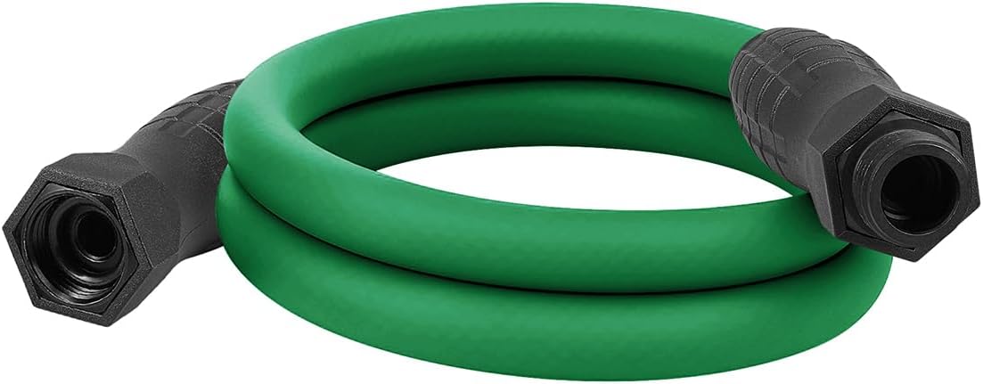 Colors HFZC505GRS-E SwivelGrip® Garden Hose, 5/8" x 5', 3/4" - 11 1/2 GHT Fittings, Forest Green