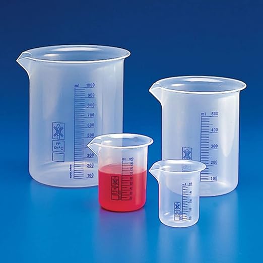 Globe Scientific 601826 Beaker PP Printed Graduations 1000mL