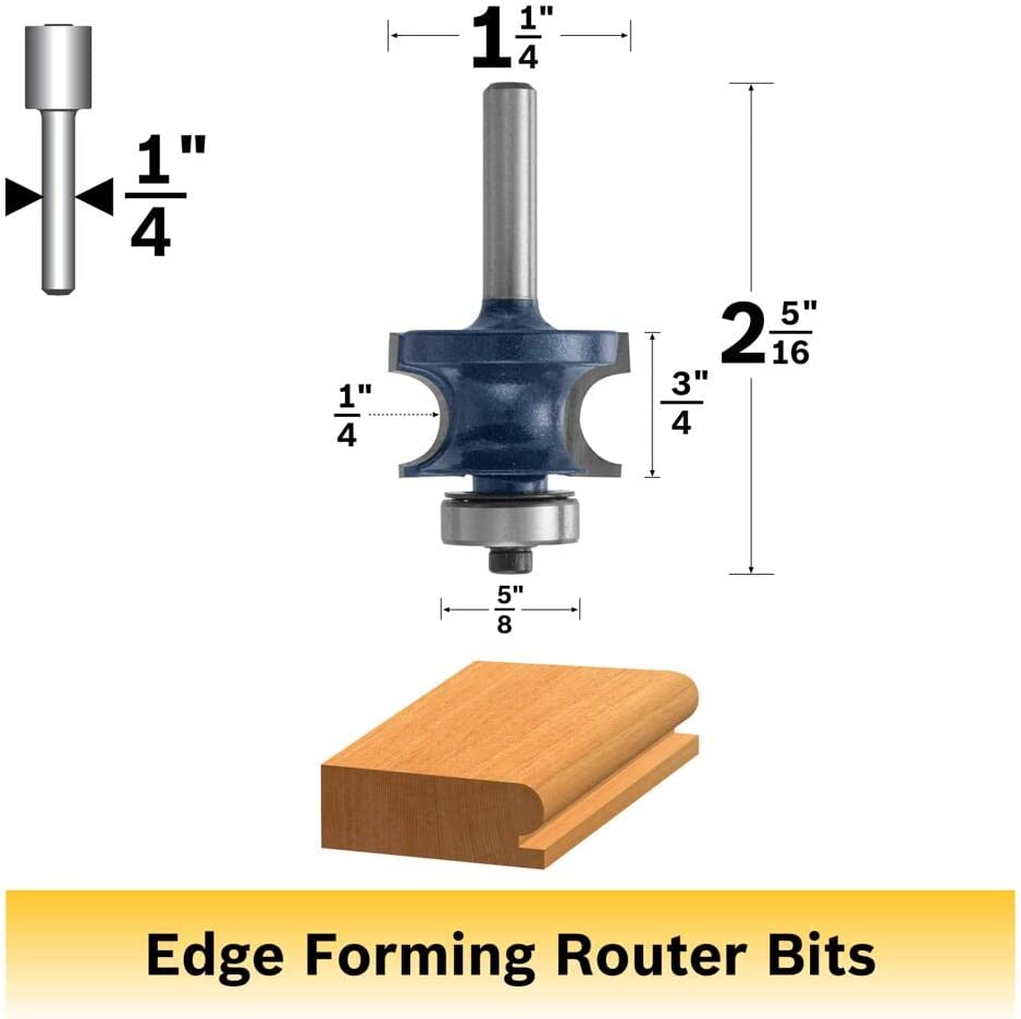 Bosch 85668M 1/4 In. X 3/4 In. Carbide Tipped Edge Beading Bit