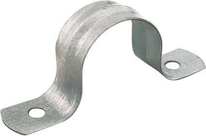Jones Stephens H13200 2" IPS Pipe Strap, Two-Hole, Galvanized, Carton of 25