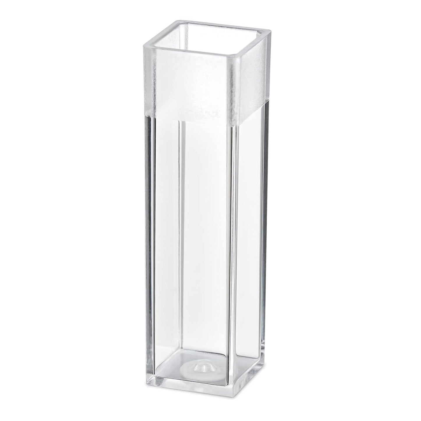Globe Scientific 111137 Cuvette Spectrophotometer Square 4.5mL (10mm) PS 4 Clear Sides 100/Tray 5 Trays/Unit