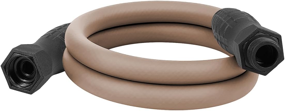Colors HFZC505BRS-E SwivelGrip® Garden Hose, 5/8" x 5', 3/4" - 11 1/2 GHT Fittings, Brown Mulch
