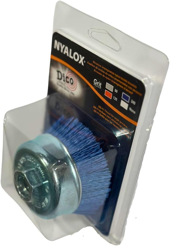 Dico 7200009 3" Diameter Power Brush, Blue