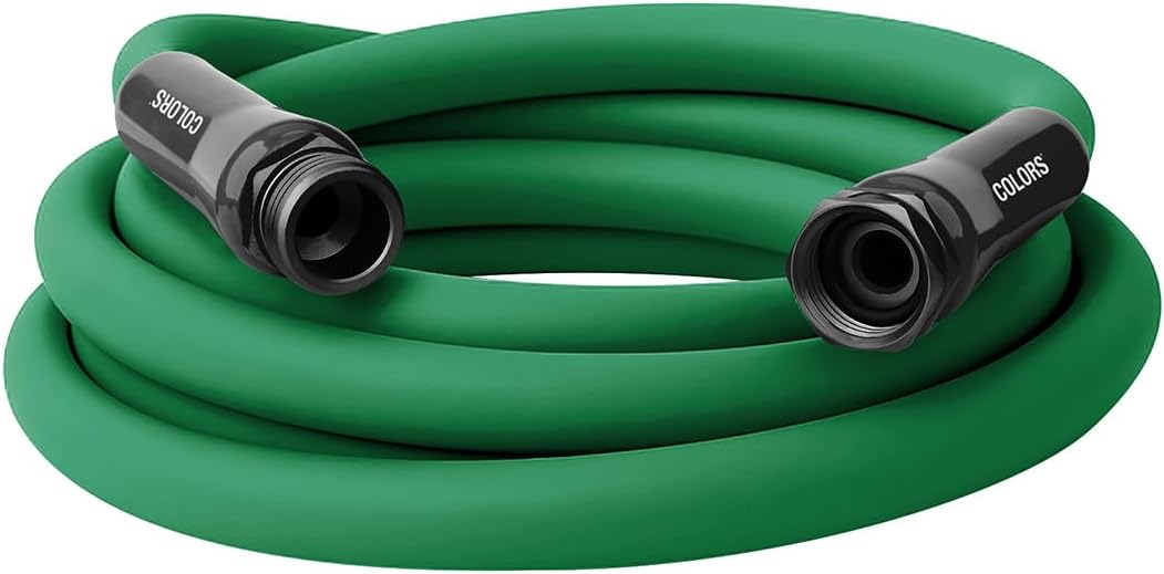 Colors HFZC510GR Std Grip Garden Hose 5/8" x 10' 3/4" - 11 1/2 GHT Fittings, Forest Green