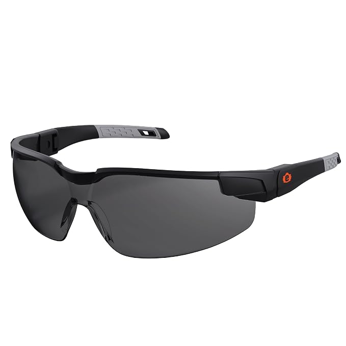 Ergodyne 50067 Skullerz DELLENGER Enhanced Anti-Fog & Scratch-Resistant Safety Glasses // Sunglasses with Adjustable Temples