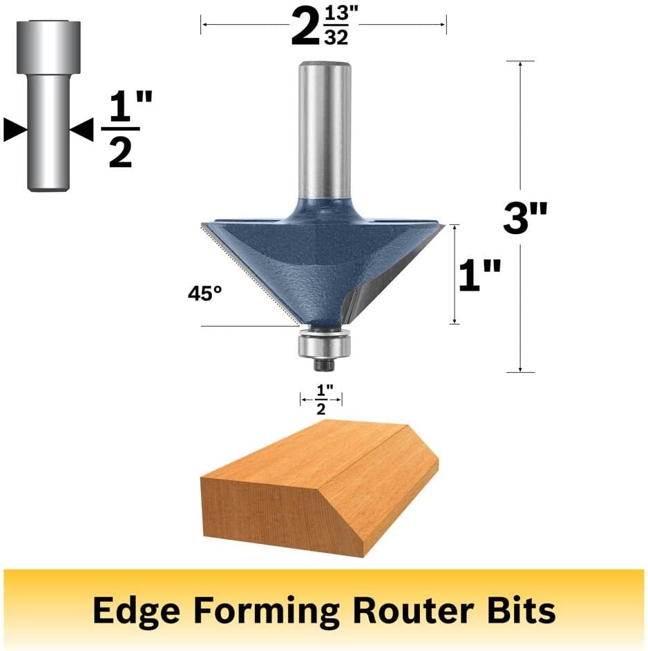 Bosch 85593M 2-13/32 In. X 45° Carbide Tipped Chamfer Bit