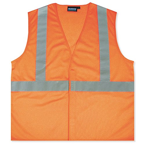 Delta Plus WEL61439HO5X S362 CL 2 Safety Vest, 5X, Hi Viz Orange