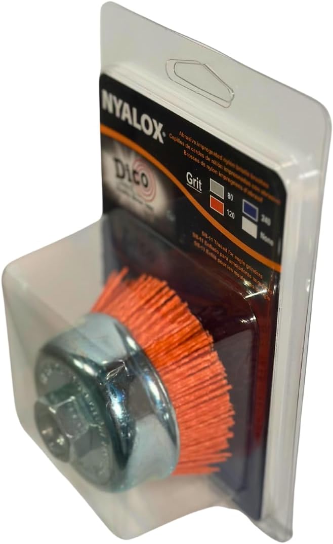Dico 7200006 3" Diameter Power Brush, Orange