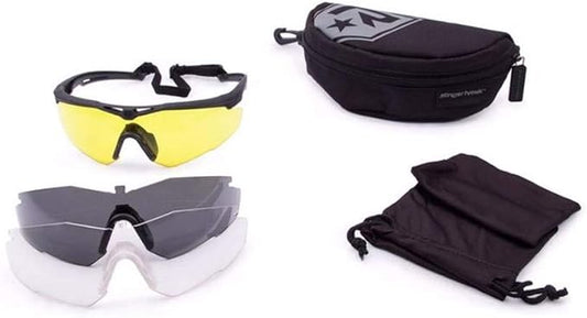 Revision Military 4-0152-0000 Stingerhawk® Eyewear System - Yellow Deluxe Kit (Regular)