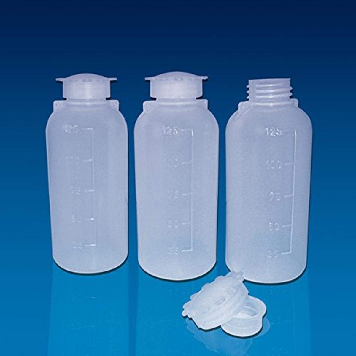 Globe Scientific 600323 Bottle with Screwcap Narrow Mouth LDPE Graduated 250mL