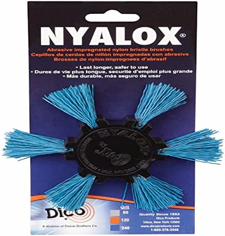 Dico 541-788-4 Nylox Flap Brush 4" 240 Grit, Blue