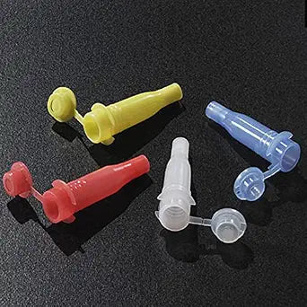 Globe Scientific 6500C HORIBA ABX Sample Cup with Cap for Cobas Mira Bio Fara and Horiba ABX analyzers Clear