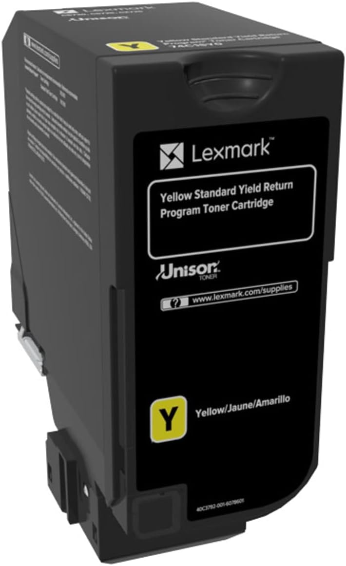 Lexmark LEX74C1SY0 Unison Original Toner Cartridge - Yellow - Laser - Standard Yield - 7000 Page