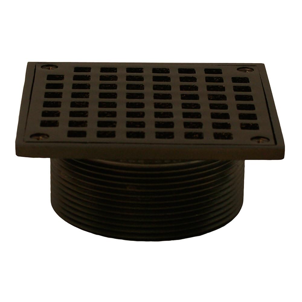 Jones Stephens D6096RB Oil Rubbed Bronze 3-1/2" Metal Spud with 5" Square Strainer