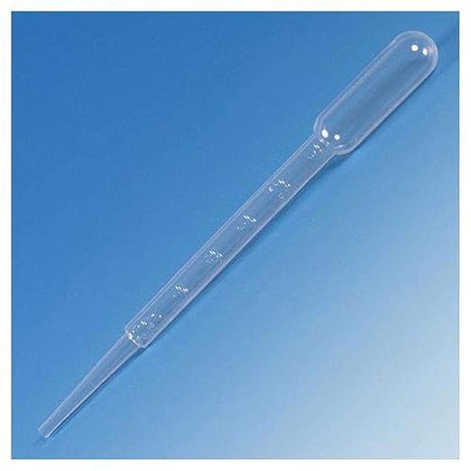 Globe Scientific 137018H Transfer Pipet 5.0mL Large Bulb Graduated to 1mL 150mm STERILE Individually Wrapped 100/Bag 5 Bags/Unit