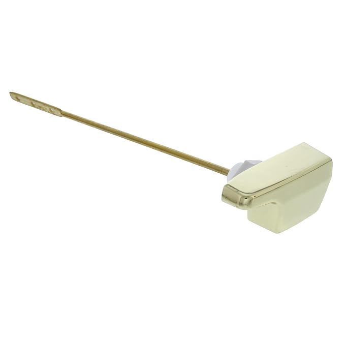 Jones Stephens T01021 Polished Brass Decorative Tank Trip Lever for Eljer® Side Mount 9" Brass Arm with Non-Crack Nylon Spud and Nut