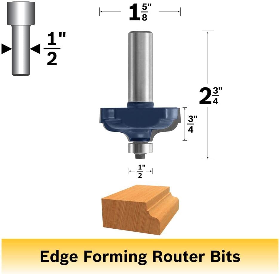 Bosch 85586M 1-5/8 In. X 3/4 In. Carbide Tipped Ogee With Fillet Bit