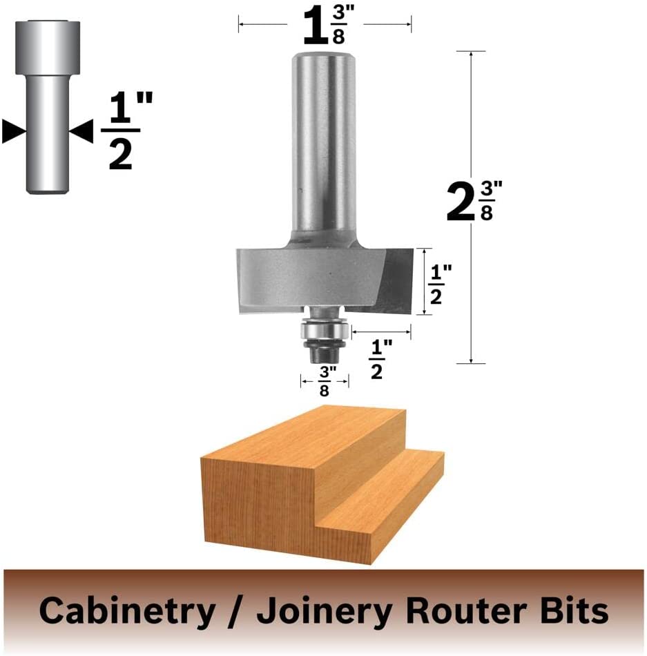 Bosch 85615MC Ct 1/2 X 1/2 Rabbeting W/Bb 2F 1/2S