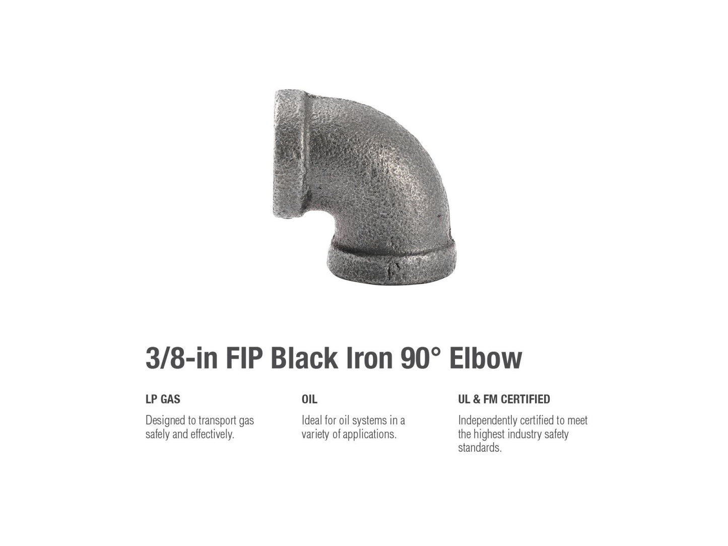 B&K Products 520-002Hn 3/8" Elbow 90