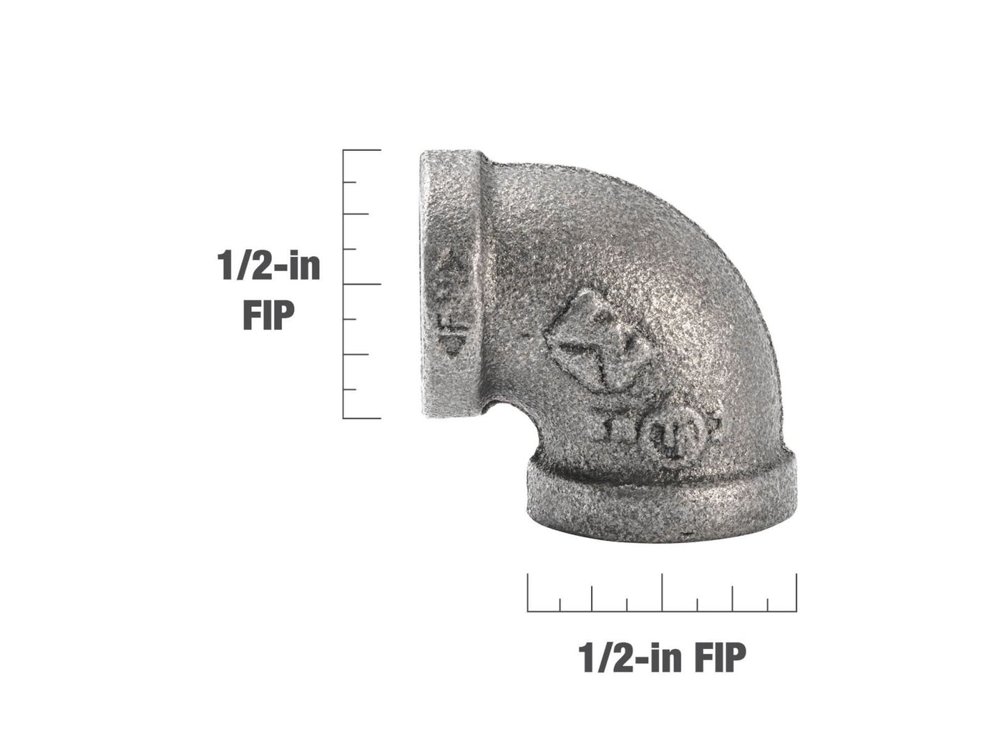 B&K Products 520-003Hn 1/2" Elbow 90