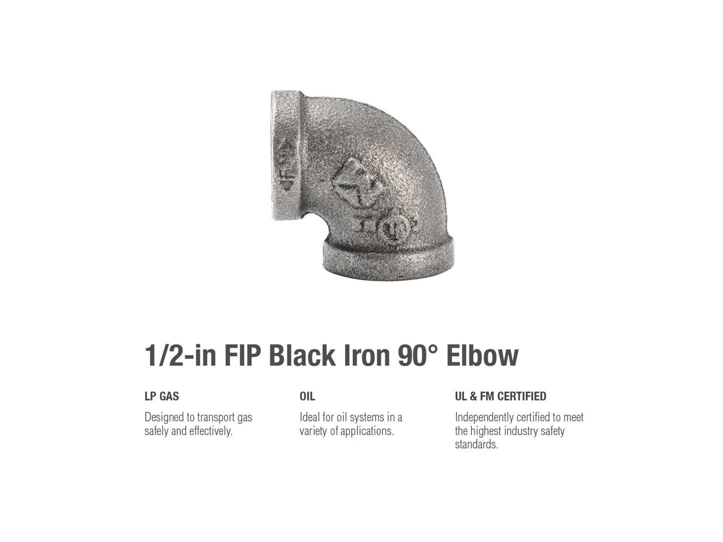 B&K Products 520-003Hn 1/2" Elbow 90