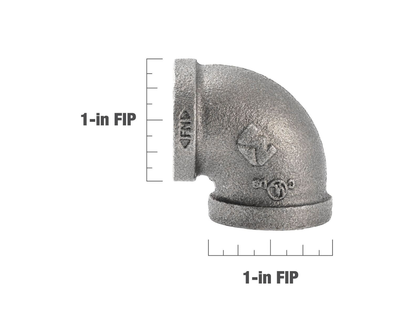 B&K Products 520-005Hn 1" Elbow 90