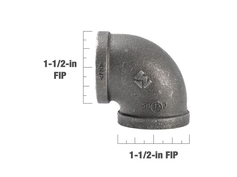 B&K Products 520-007Hn 1-1/2" Elbow 90