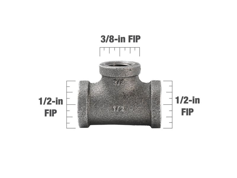 B&K Products 520-772 1-1/2" X 3/8" Reducing Tee
