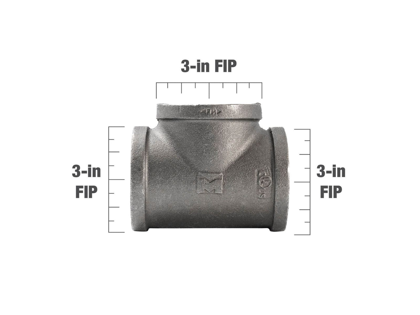 B&K Products 520-610 3" Tee
