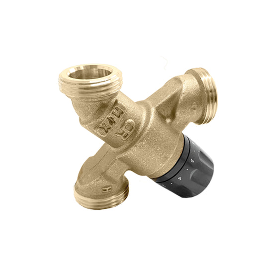 Caleffi 520051A AngleMix™ 3- Way Mixing valve Body Only-ASSE 1017