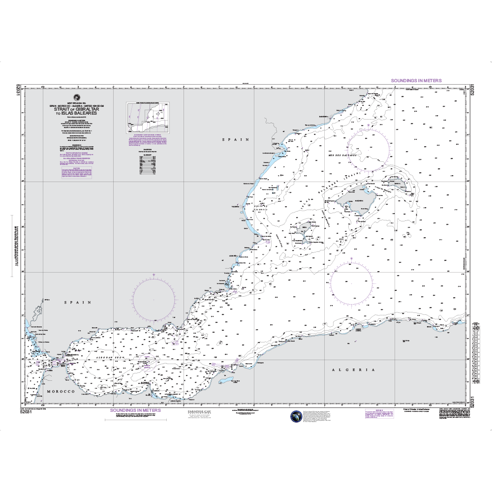 Paradise Clay NGA_52031 NGA_52031: Strait of Gibraltar to Islas Baleares