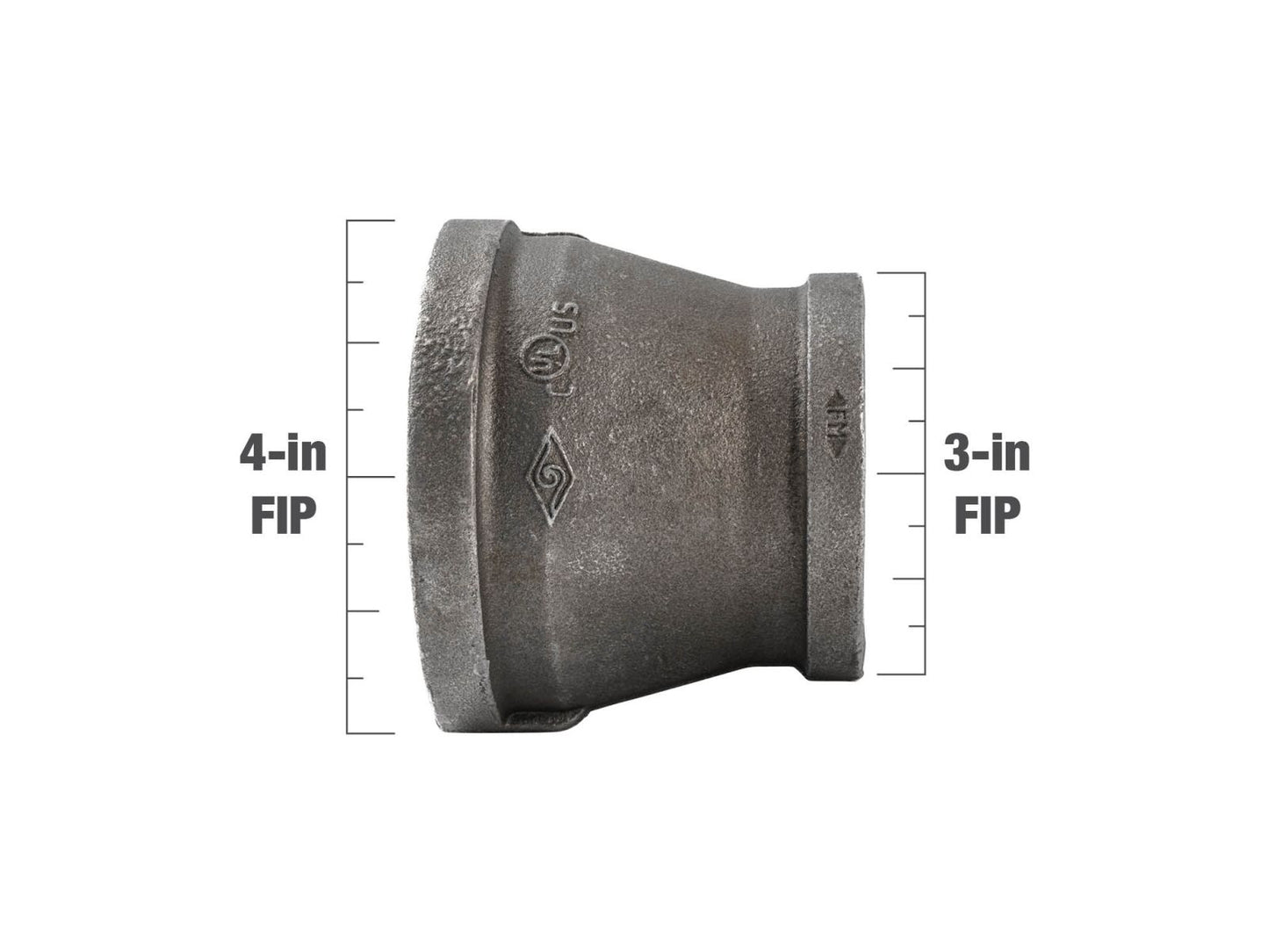 B&K Products 521-300 4 X 3 Reducing Coupling