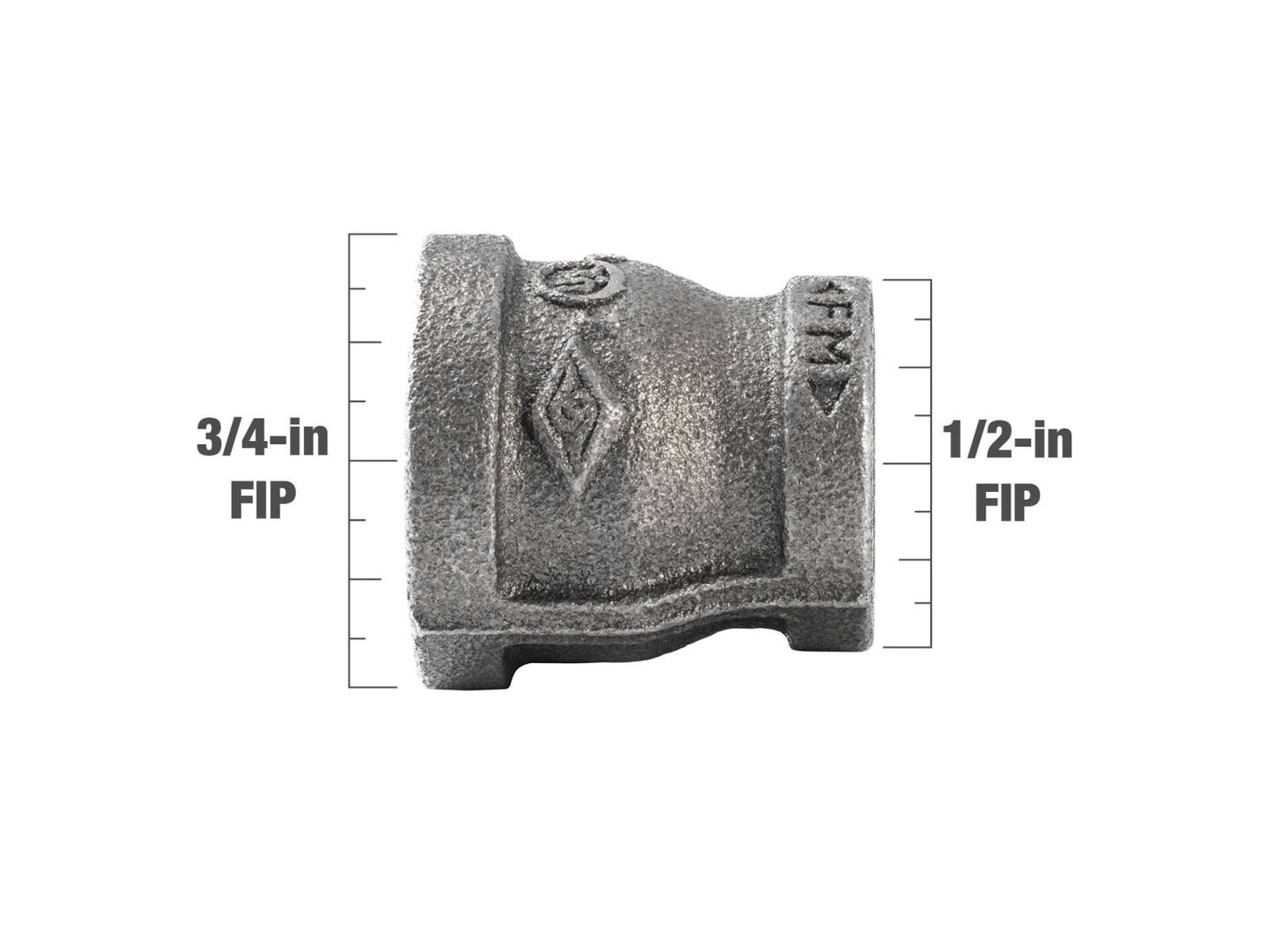B&K Products 521-343Hn 3/4 X 1/2 Reducing Coupling