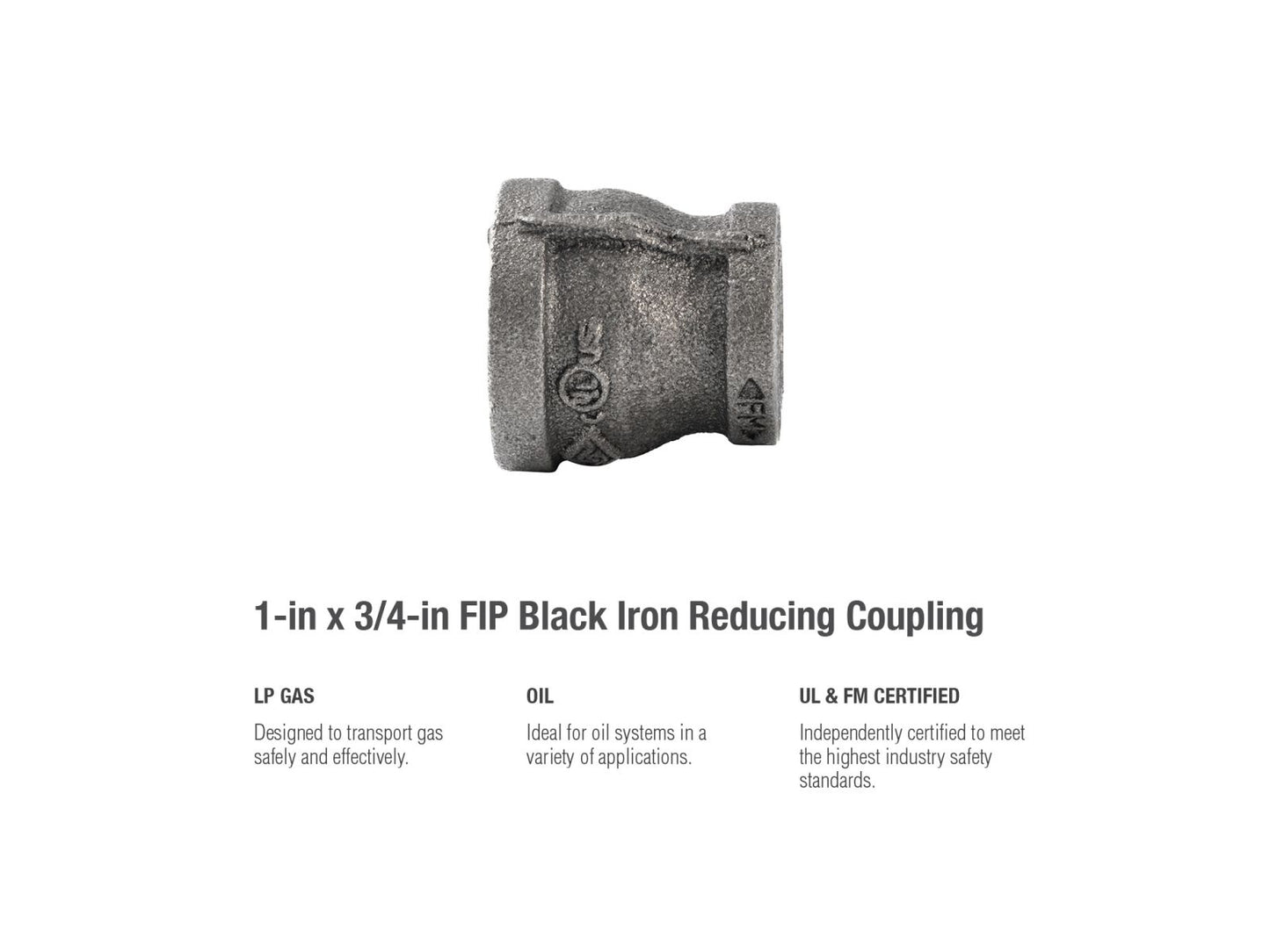 B&K Products 521-354Hn 1 X 3/4 Reducing Coupling