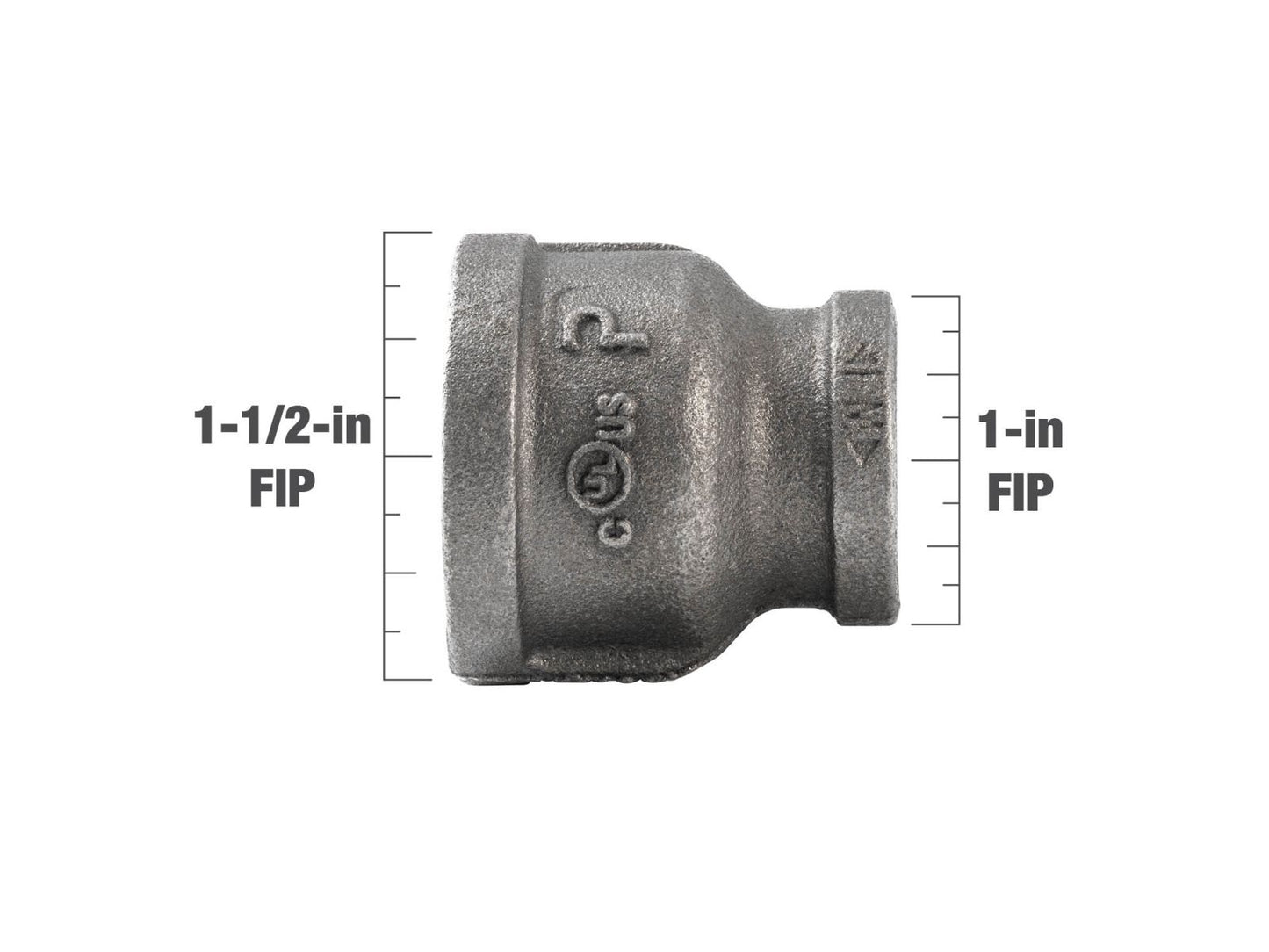 B&K Products 521-375 1-1/2 X 1 Reducing Coupling