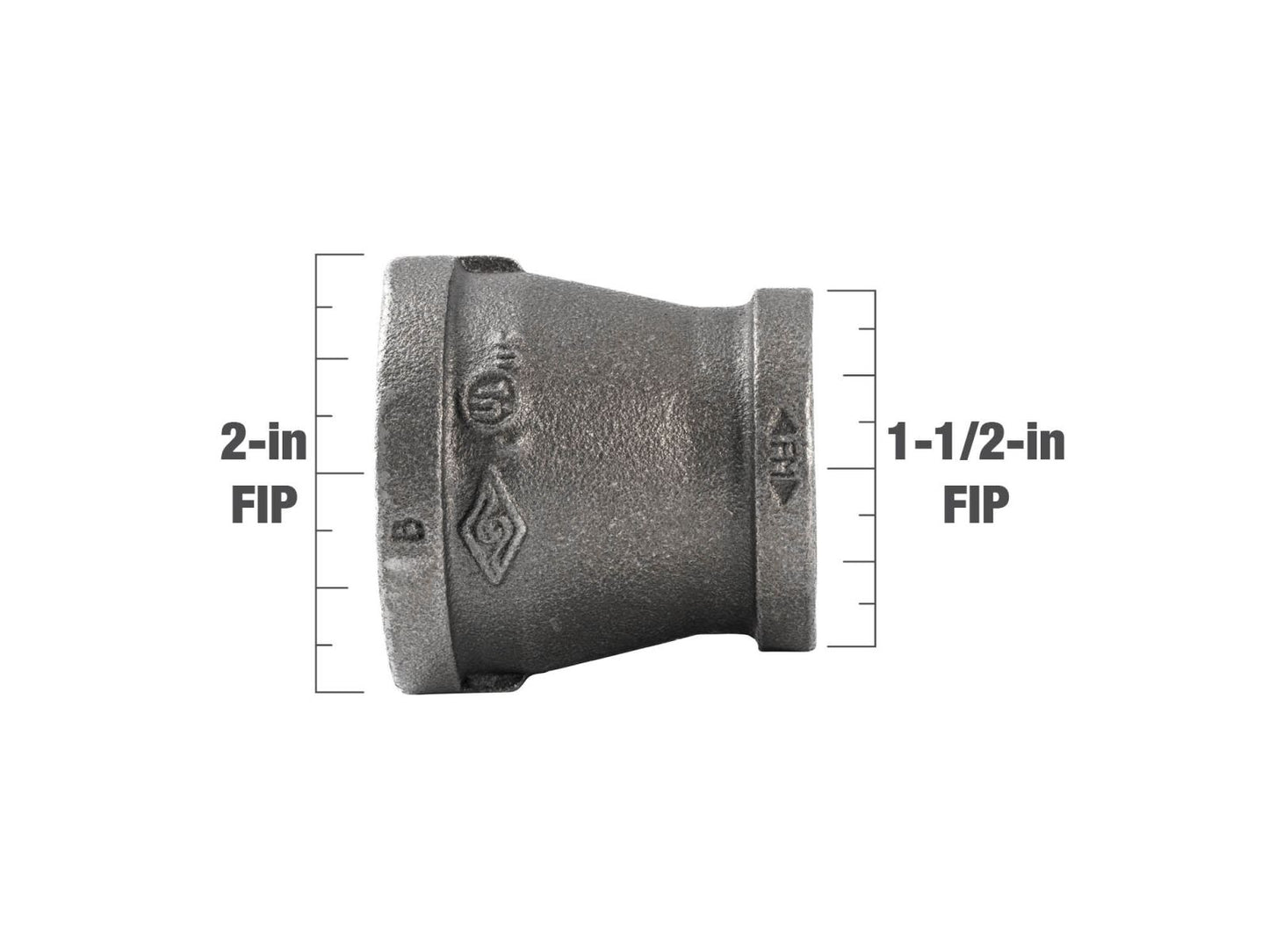 B&K Products 521-387 2 X 1-1/2 Reducing Coupling