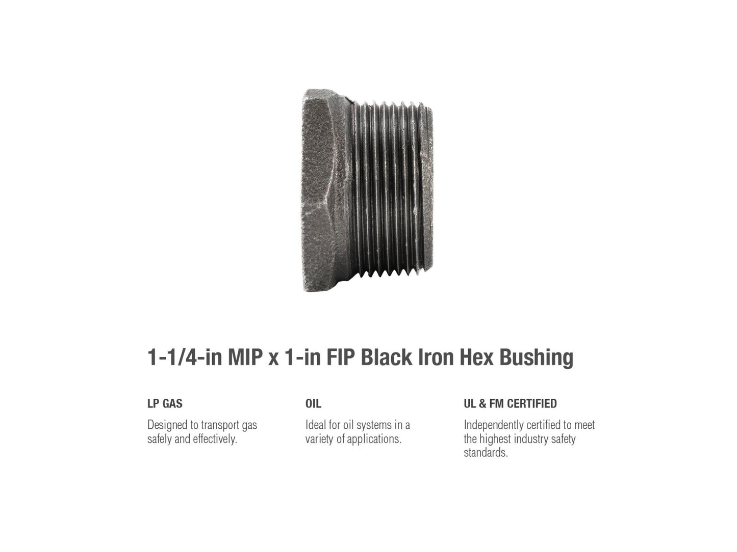 B&K Products 521-965Hn 1-1/4 X 1 Hex Bushing