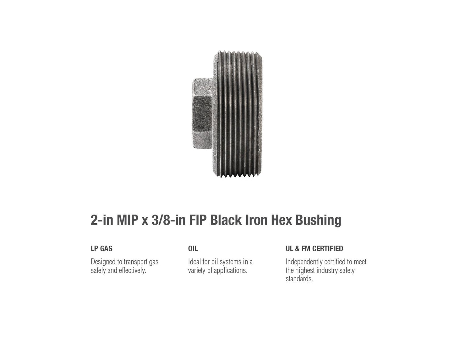 B&K Products 521-982 2 X 3/8 Hex Bushing
