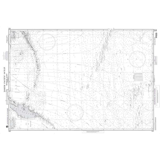 Paradise Clay NGA_521 NGA Chart North Pacific Ocean Middle Part